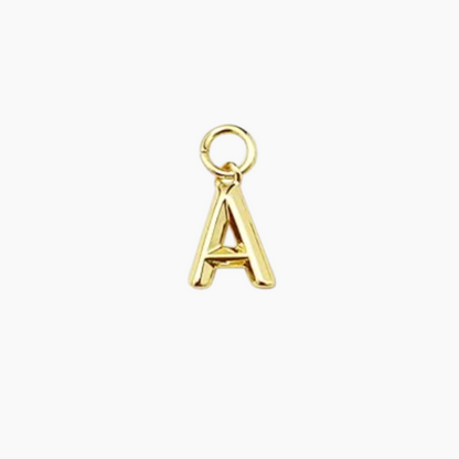 Decorative 18k Gold-Filled Initial Charms