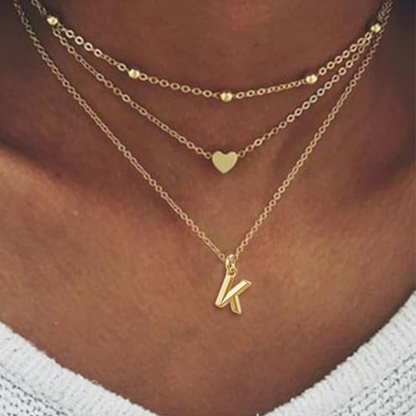 Decorative 18k Gold-Filled Initial Charms