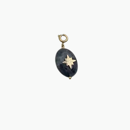 Onyx Black Gold Charm