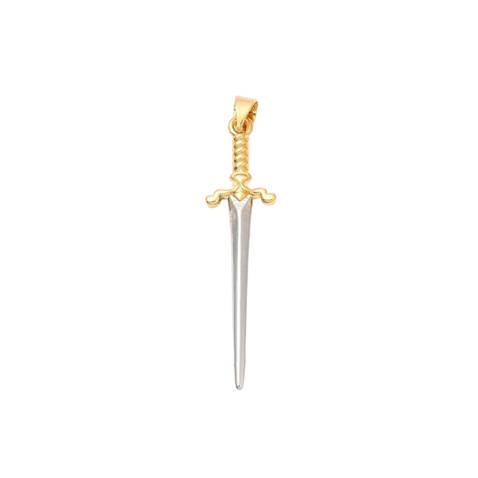Two-Toned Valor Sword Charm