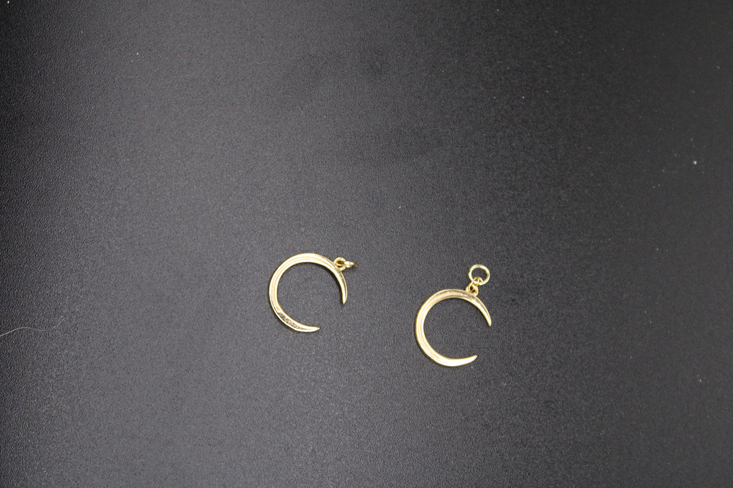 Golden Crescent Moon Charm