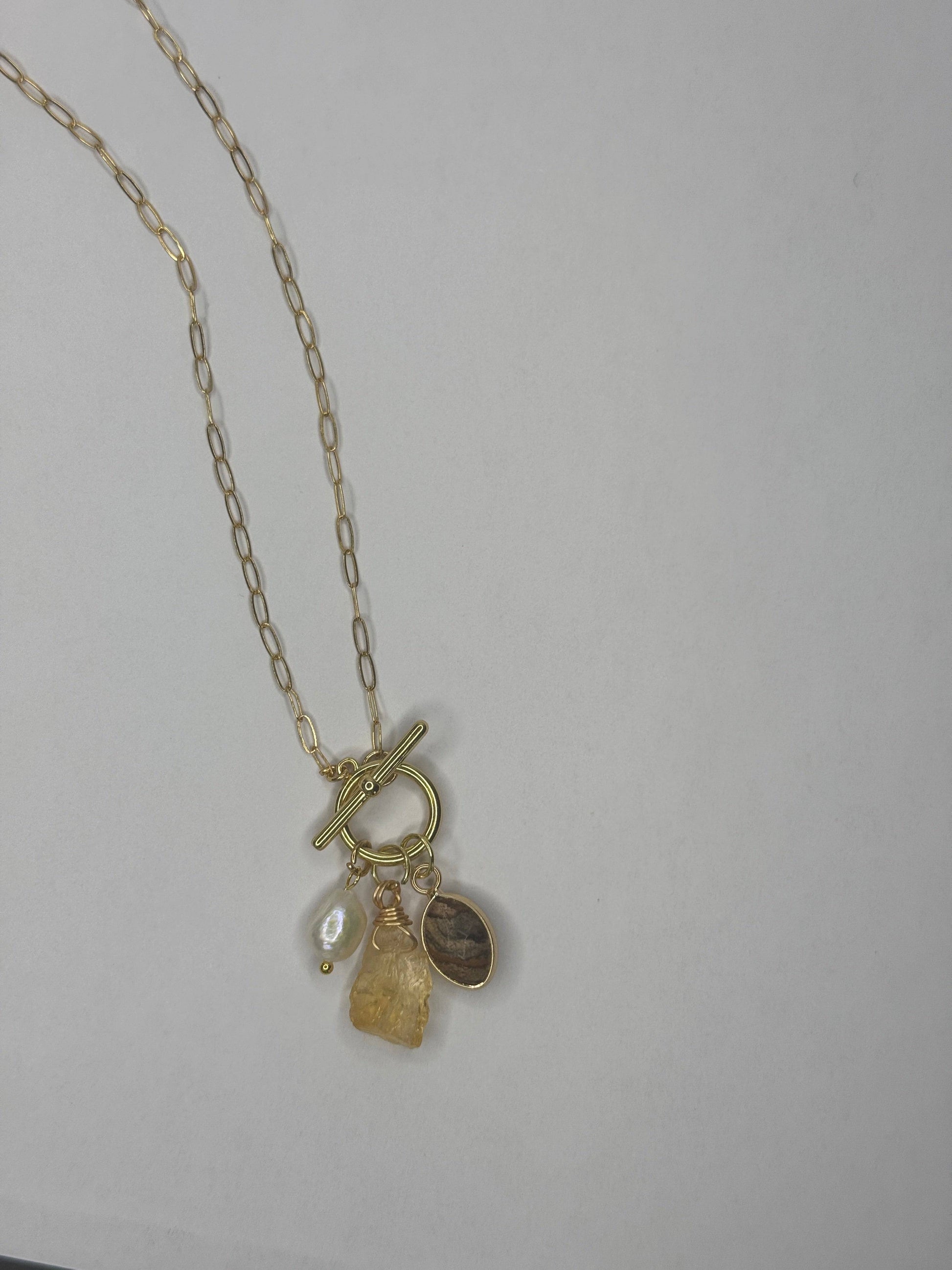 Sun & Stone Necklace - Elm & Ether